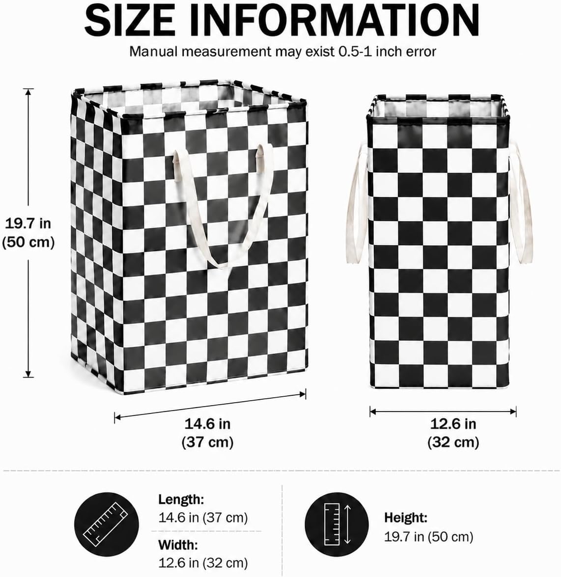 MAIZMZ Kids Hamper Storage Basket Nursery Bins Baby Gift Toy Organizer Box Laundry Basket Large Canvas Collapsible Chest for
