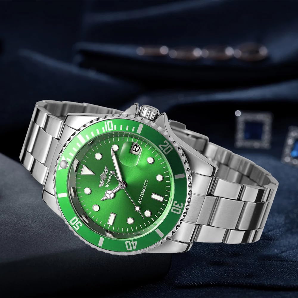 MASTOP Men Automatic Mechanical Watches Full Steel Waterproof Mens Watches | Calendar,Fashion Wristwatch for Men