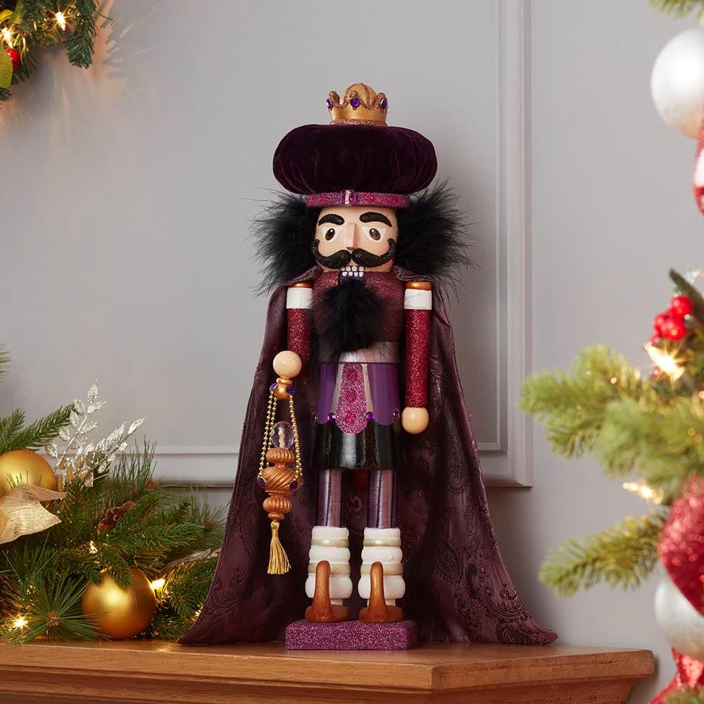 Hollywood Nutcrackers Kurt Adler Hollywood King Nutcracker, 18-Inch, Purple