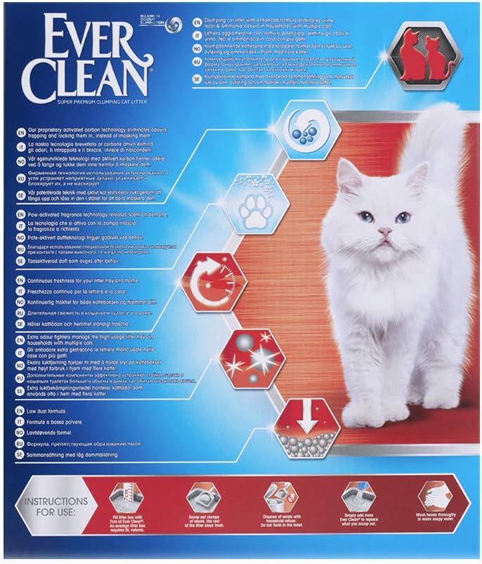 Ever Clean Extra Strong Clumping Cat Litter, 10 Litre, Scented