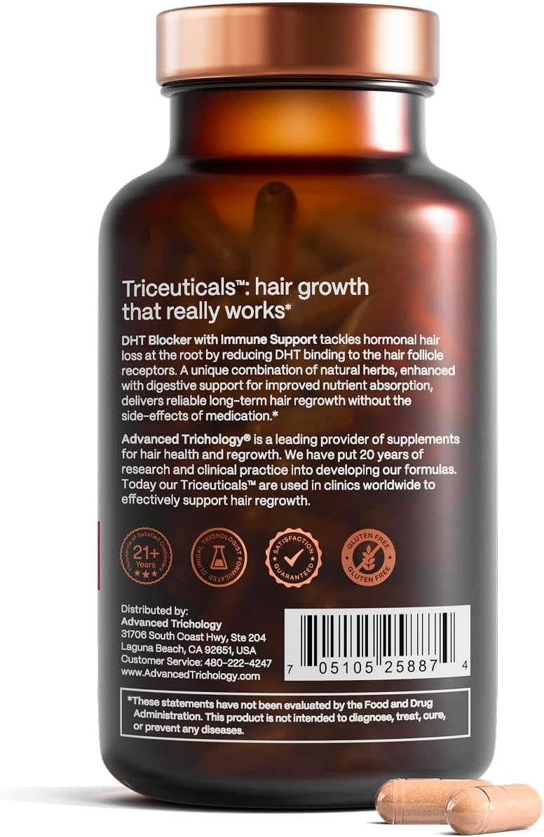 DHT Blocker - Hair Growth Supplement for Genetic Thinning for Men and Women | Guaranteed