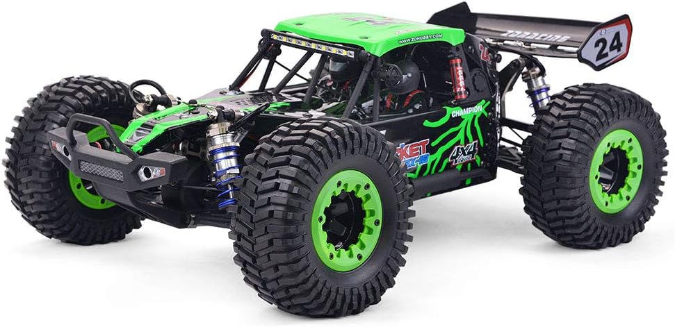 1/10 Scale 4WD RC Cars for Adults Brushless,Max 43 MPH Off-Road Fast RC Cars,Off-Road Remote Control Trucks (Green)