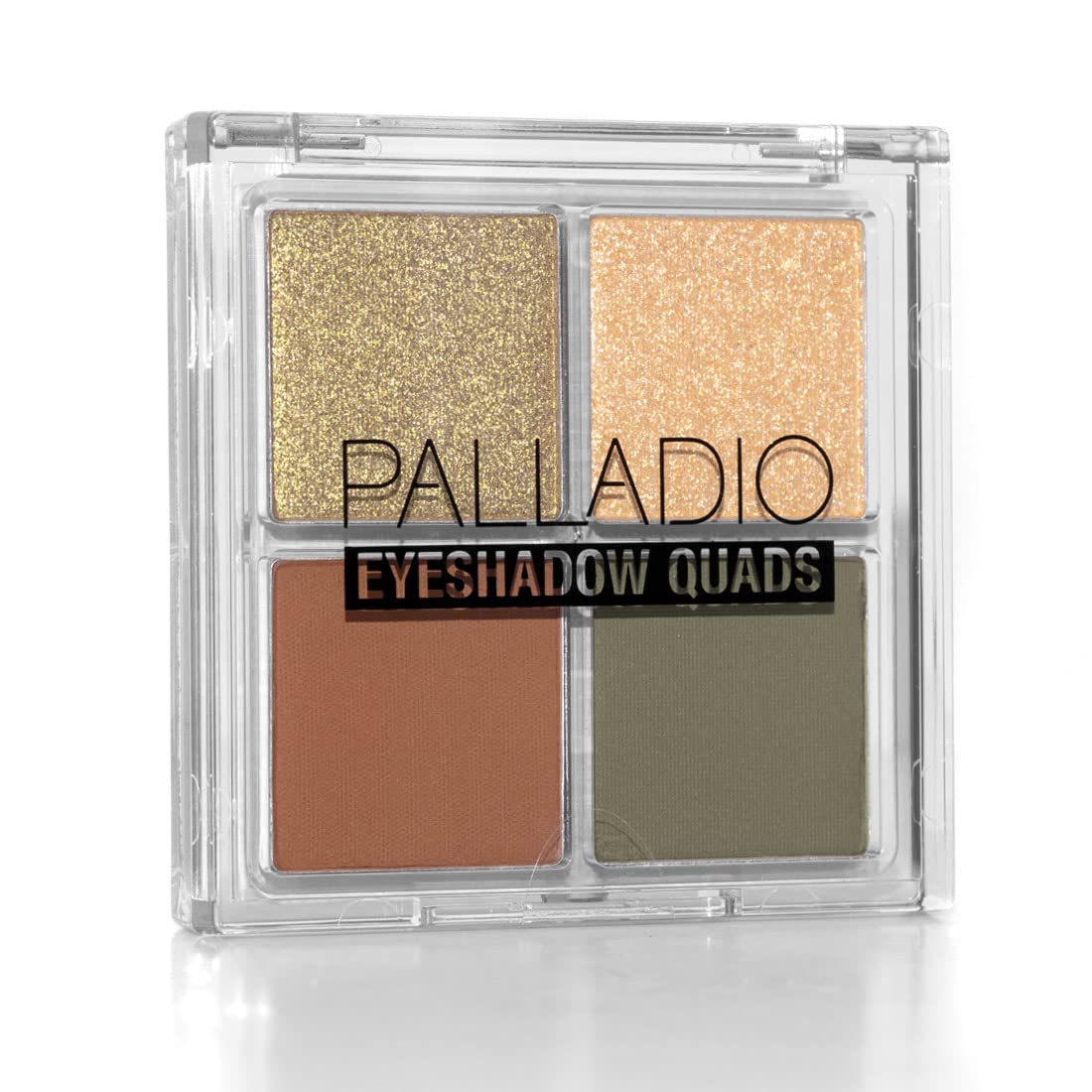 Palladio Eyeshadow Quads, Velvety Pigmented Blendable Matte, Metallic and Shimmer Finishes, Creamy Formula, Four Way Quad Eye Shadow Palette, Talc-Free (Ballerina)