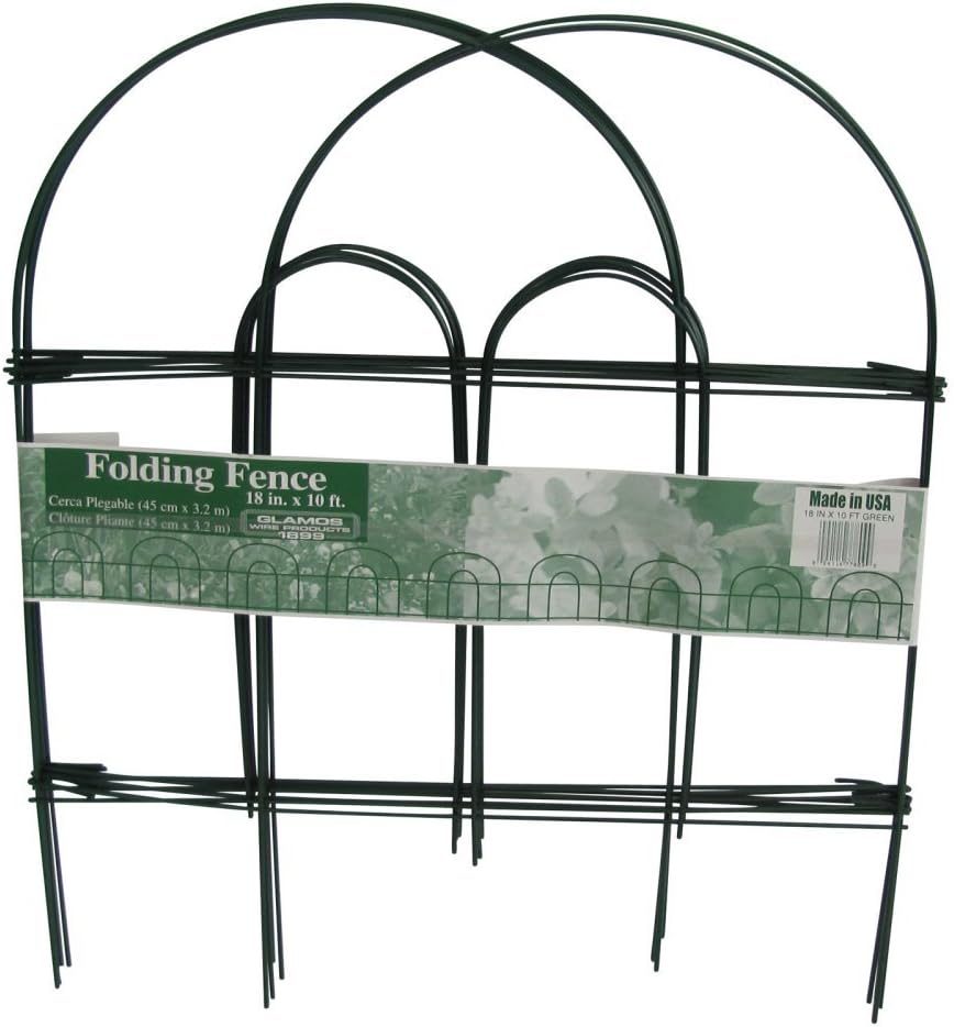 Wire 14306203 18 x 10 Garden Fence,Green