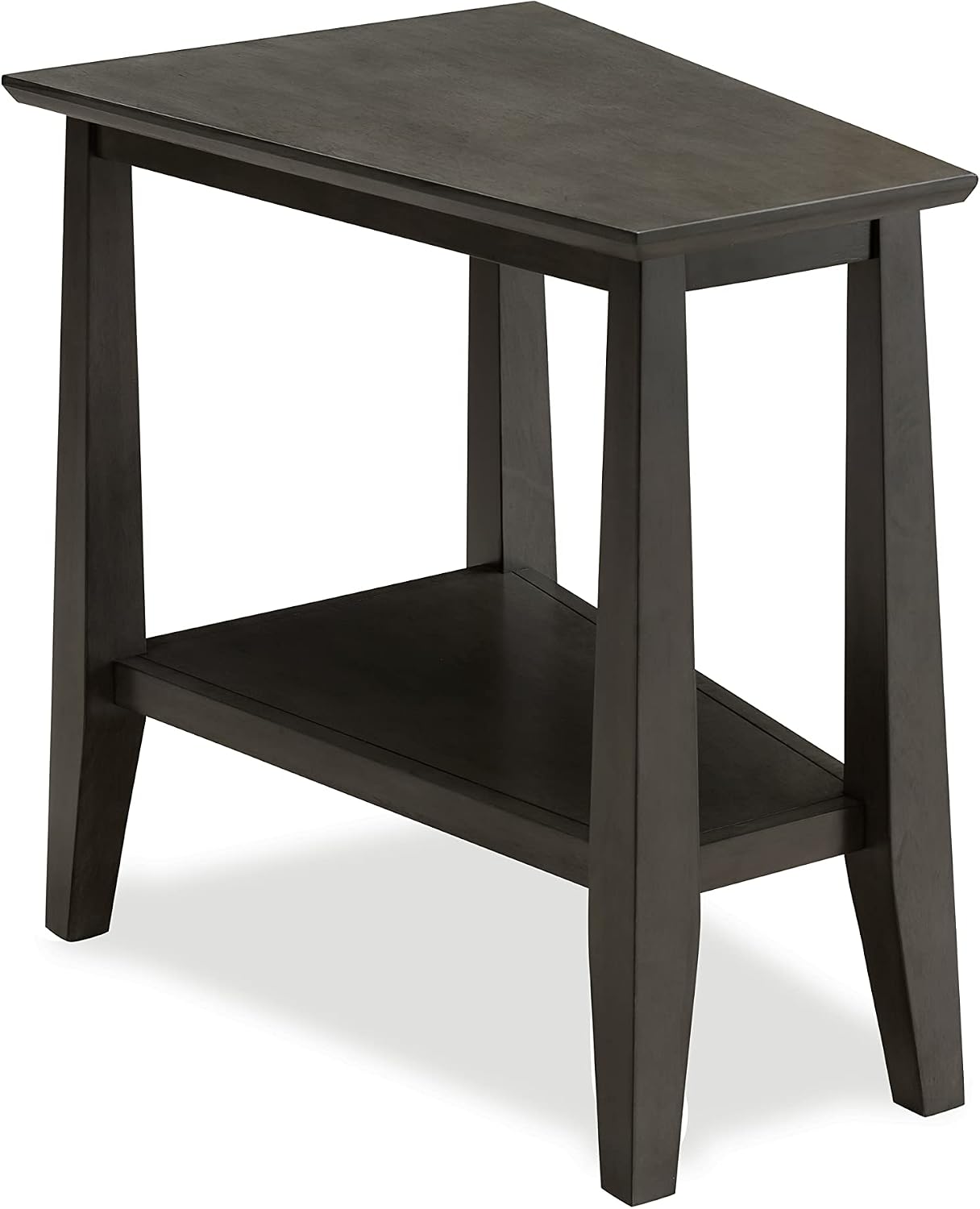 Leick Home Delton Wedge End Table, 17", Sienna