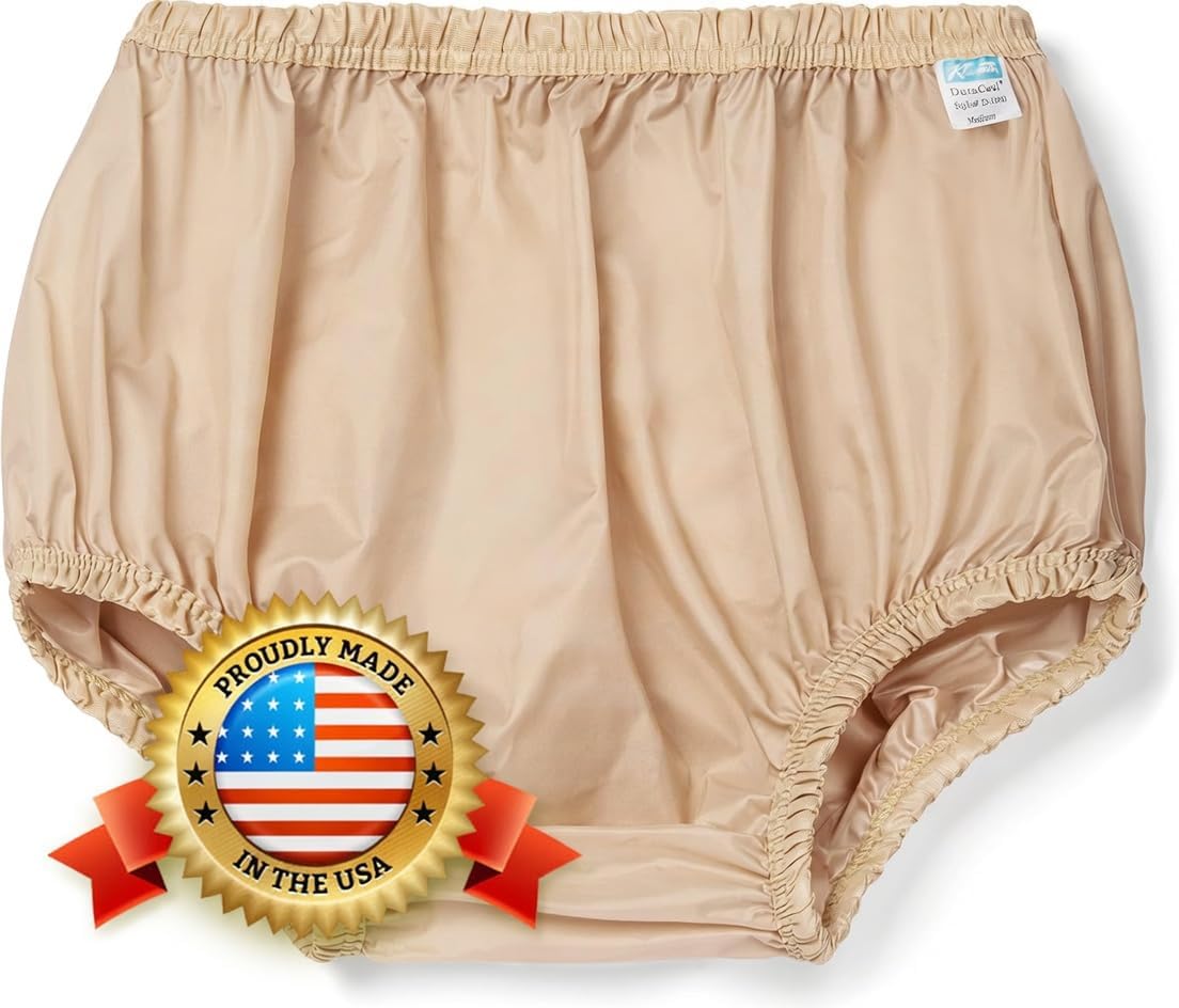 Incontinence Leak-Protection, Washable Pull-On Diaper Cover Pant, Advanced-Cool-Lightweight-Durable- Kleinert's (Beige, XX-Large)