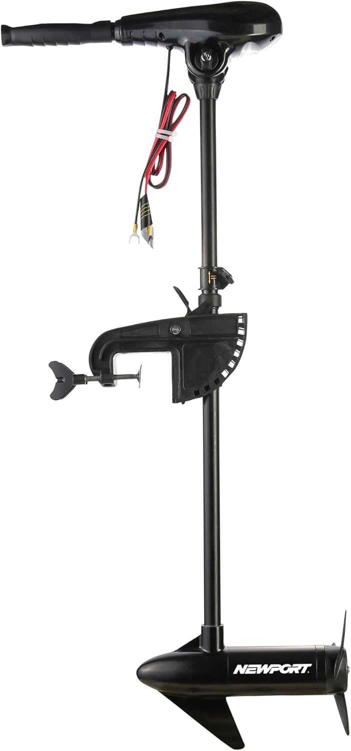 Newport X-Series 55lb Thrust Transom Mounted Saltwater Electric Trolling Motor w/LED Battery Indicator (36" Shaft)