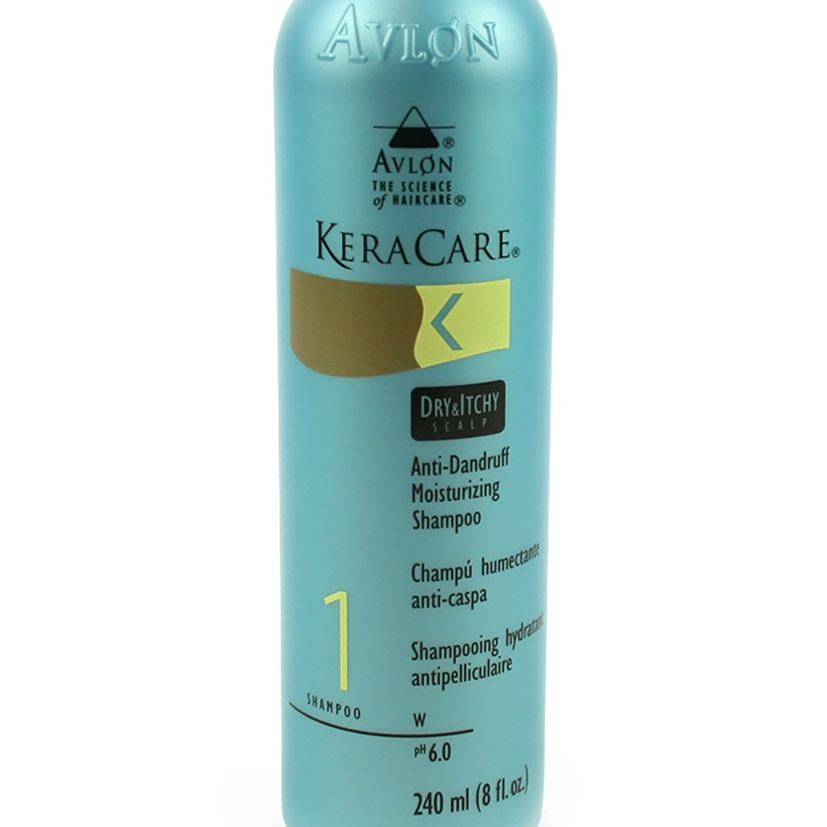 KeraCare Moisturizing Shampoo,8 oz - Sulfate Free, Relieves Dry and Itchy Scalp Conditions, Eliminates Flakes, Liquid Volume 240 ml
