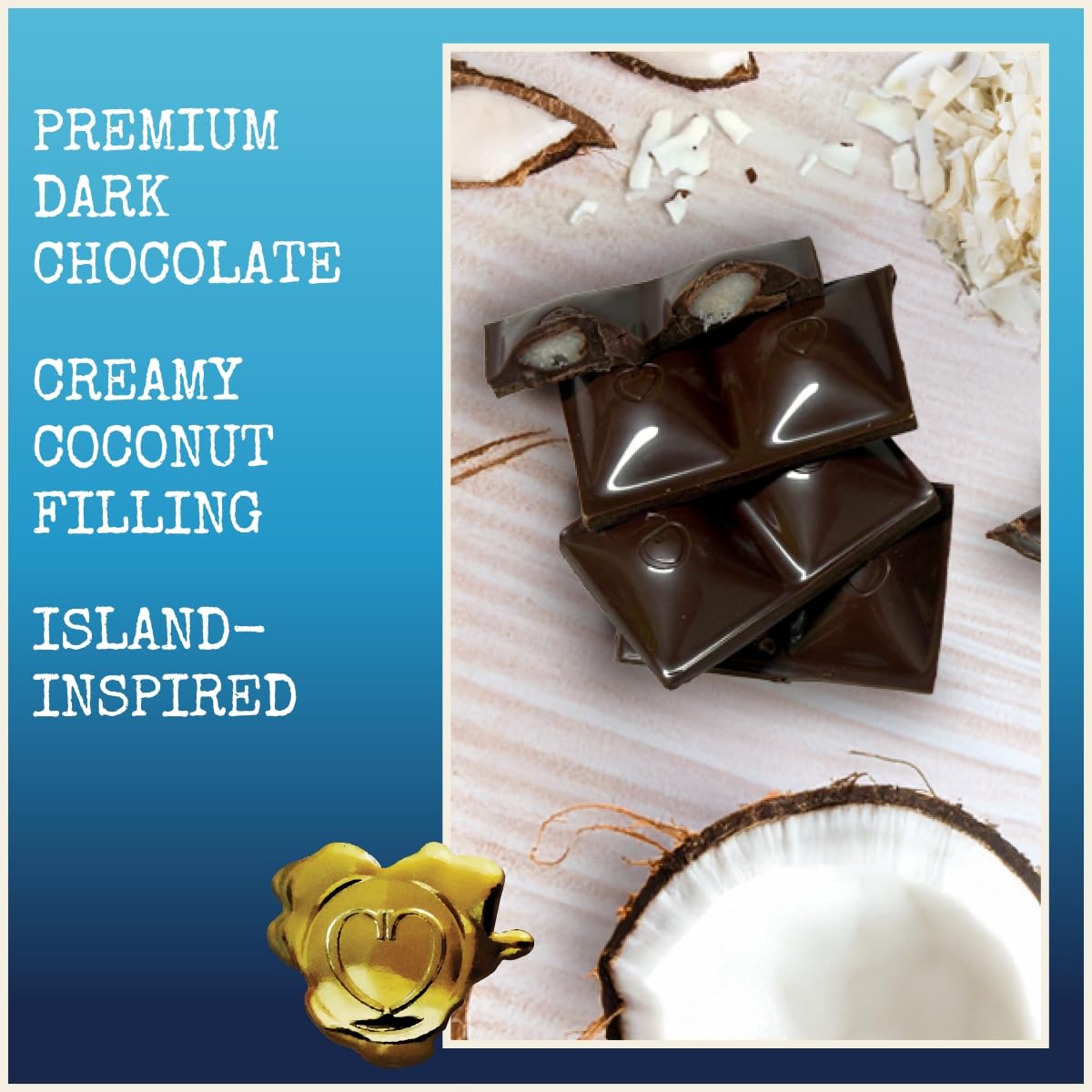 Chocolove Salted Caramel Chocolate Bars | 55% Cocoa | Silky Caramel with a Hint of Salt | Made with Premium Chocolate | Non-GMO, & Gluten-Free, 3.2 oz Bar (10 Pack)