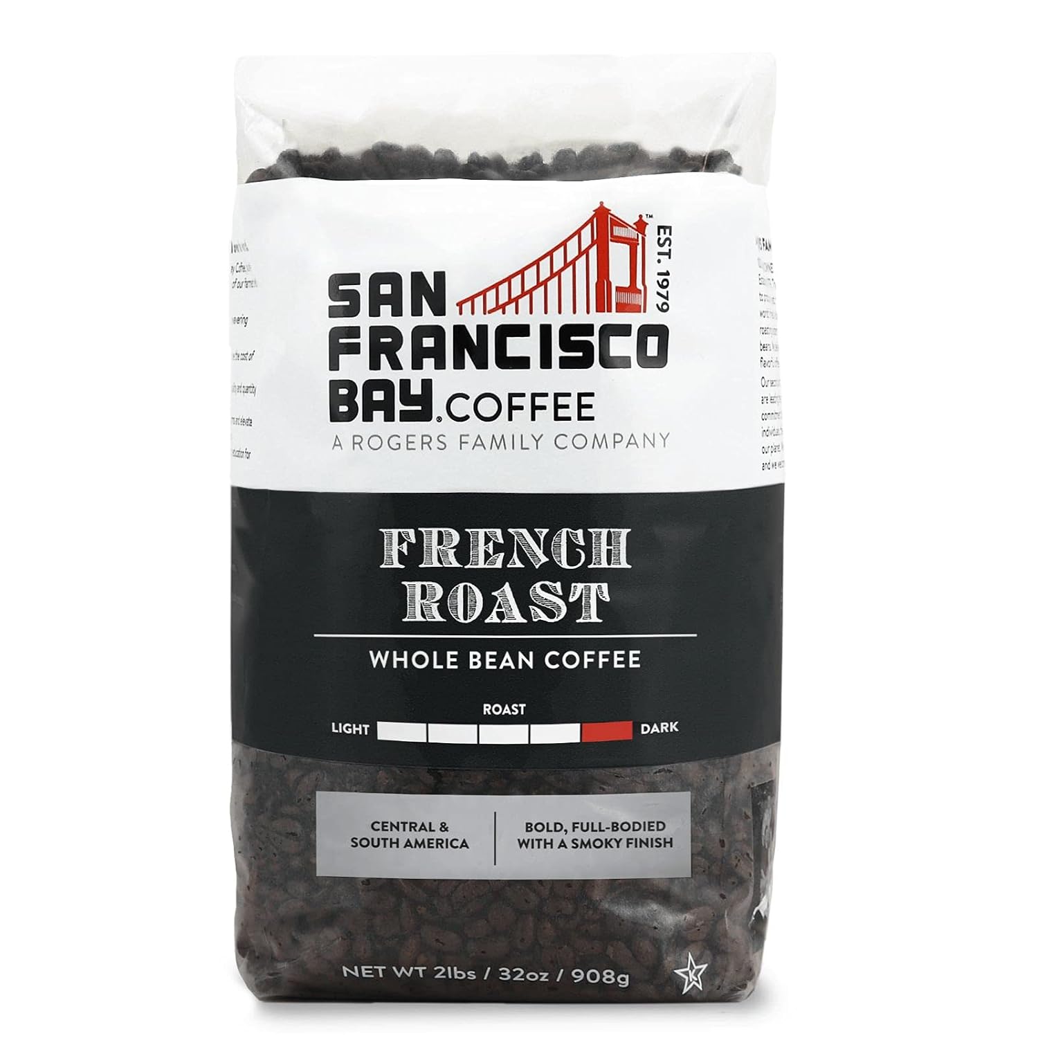 San Francisco Bay Coffee French Roast Whole Bean Coffee, 2 lb bag