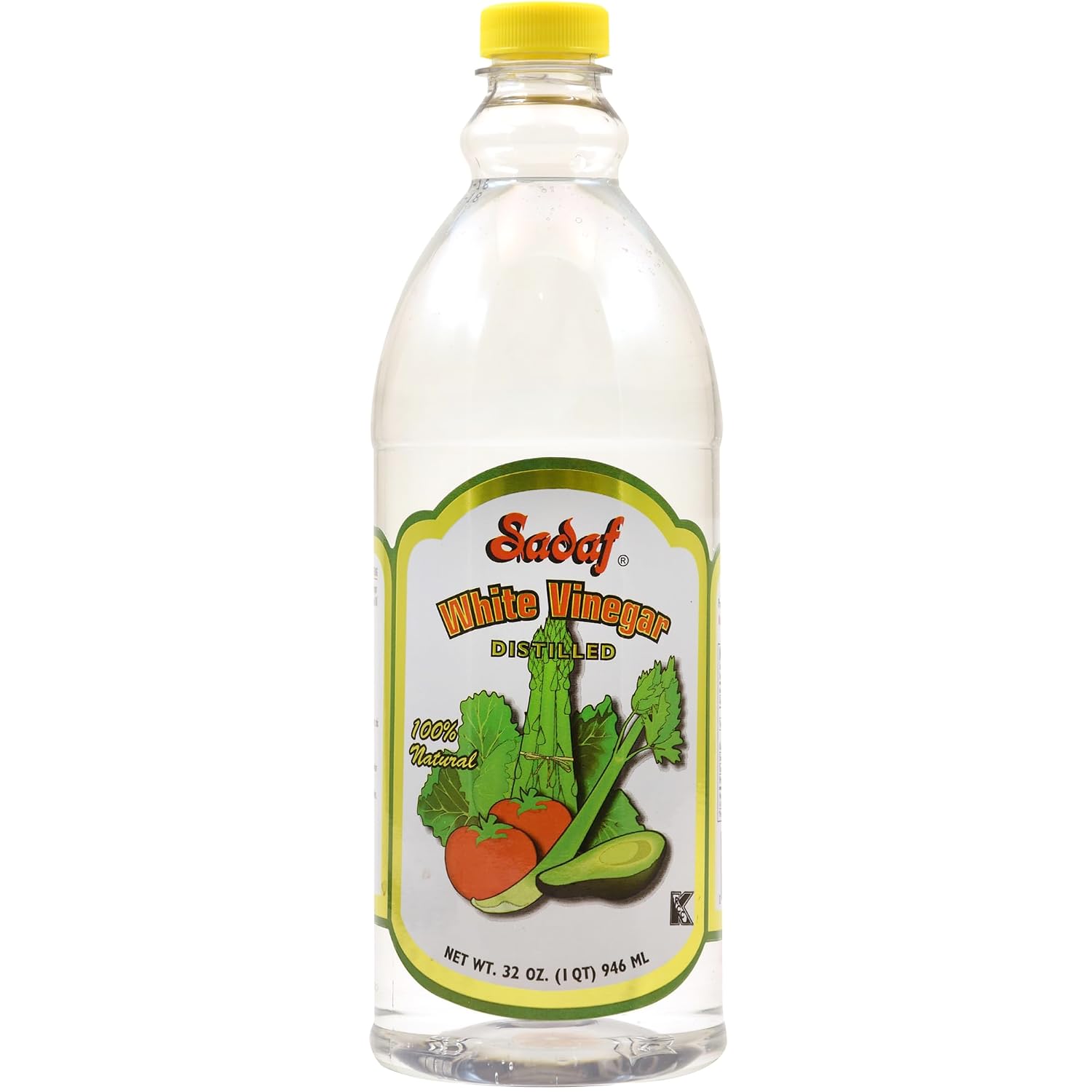 Sadaf White Vinegar Distilled - 100% Natural Distilled White Vinegar For Cooking and Marinating - All Natural White Vinegar - Vinagre Blanco
