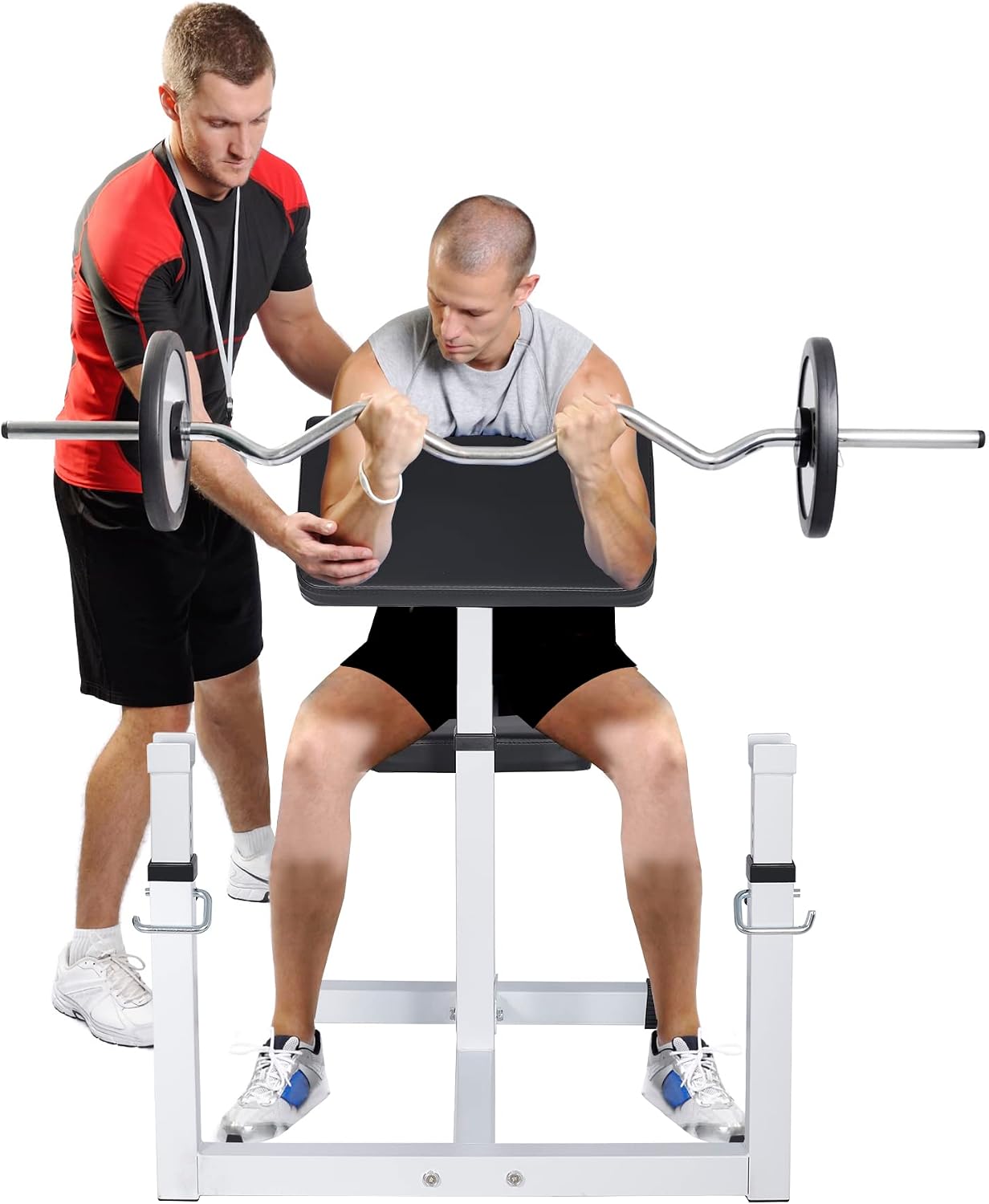 ANT MARCH Preacher Curl Weight Bench, Strength Training Max load 450LBS
