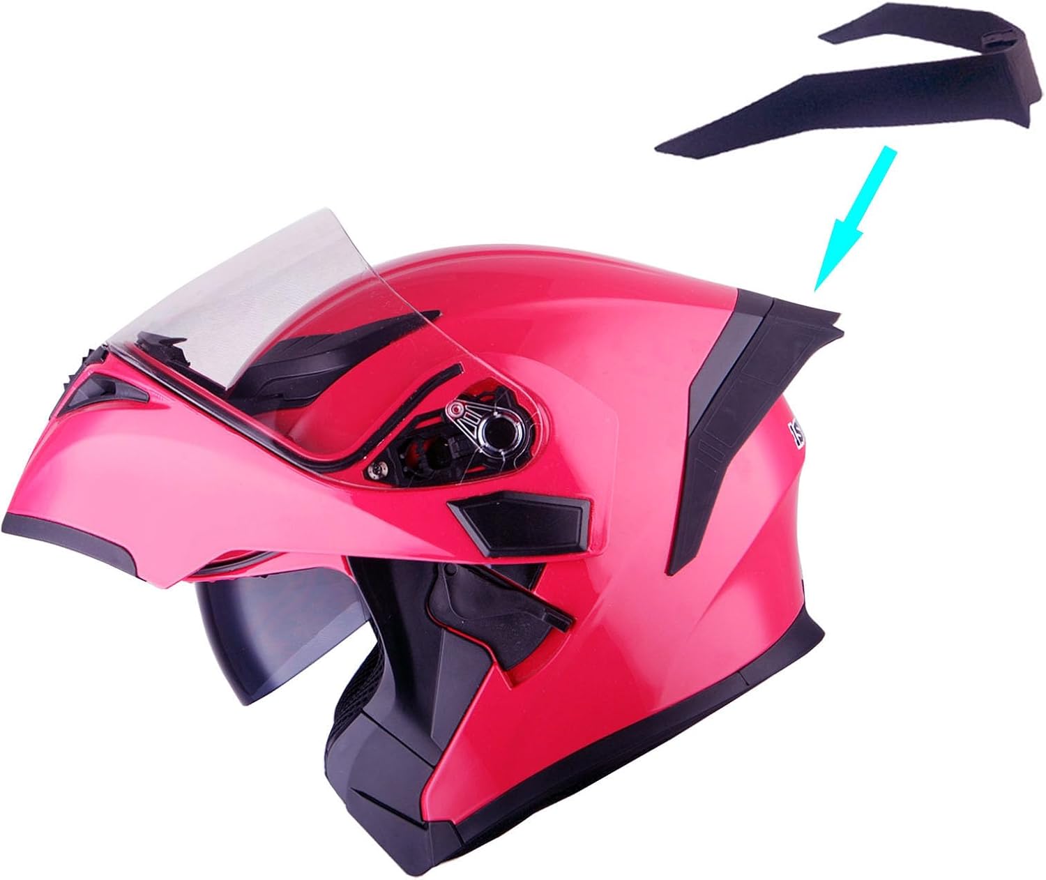1Storm Motorcycle Modular Full Face Helmet Bike Flip up Dual Visor Sun Shield: HB89 Matt Black