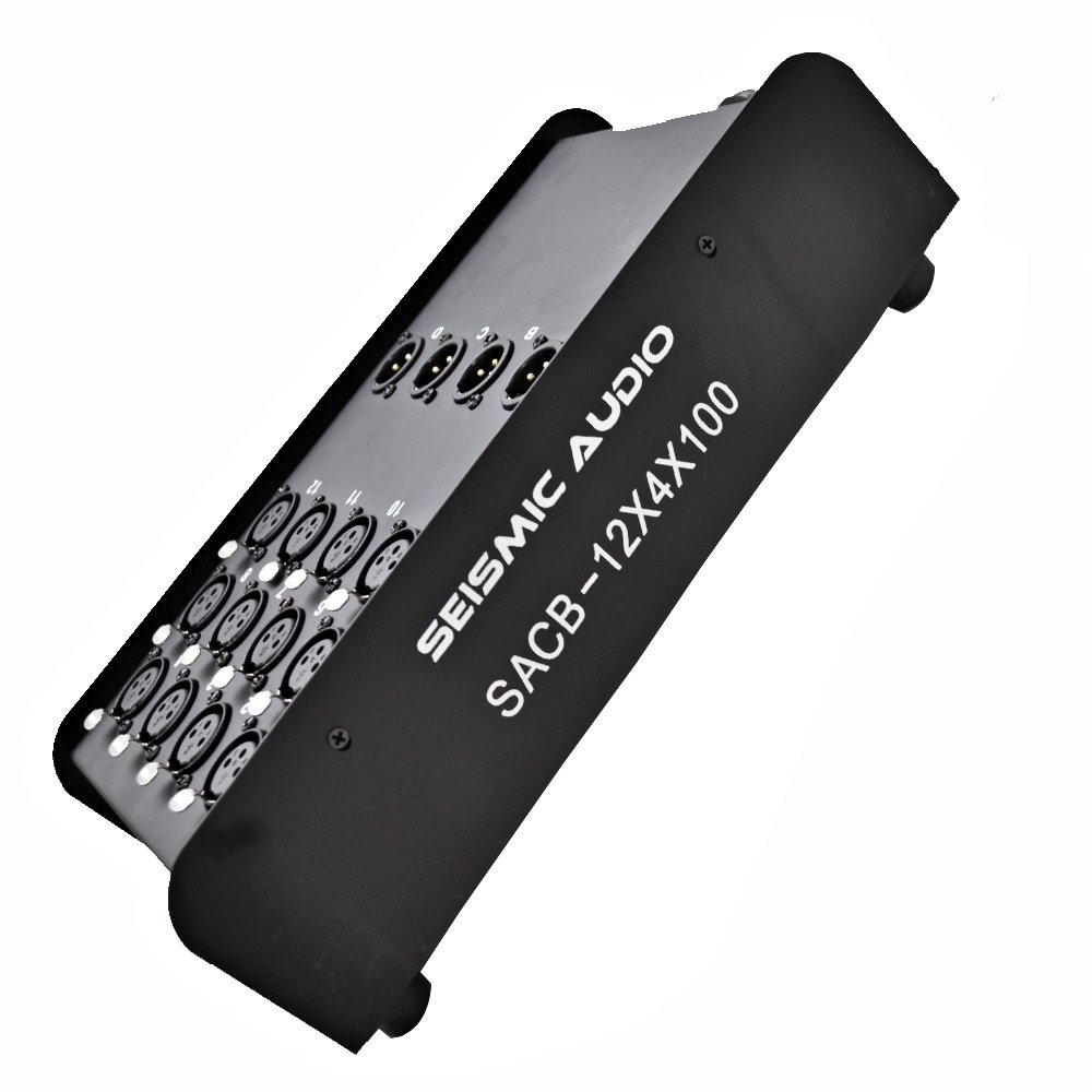 Seismic Audio Speakers 12 Channel Low Profile XLR Send Circuit Board Snake Cable, XLR Splitter Cable, 100 Feet