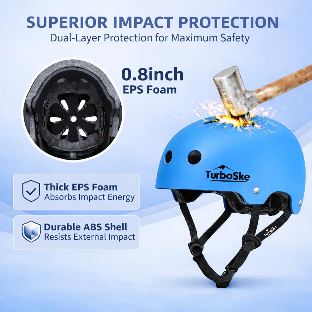 Skateboard Helmet,BMX Bike Multi-Sport Helmet for Youth,Men Women