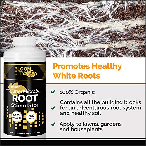 Organic Root Stimulant, Salmon and Kelp Formula, Rich with Microbes and Mycorrhizae by Bloom City, Gallon (128 oz)