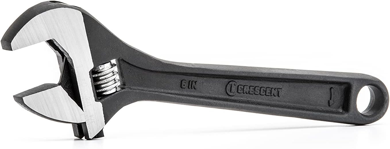 Crescent 6" Adjustable Black Oxide Wrench - Carded - AT26VS