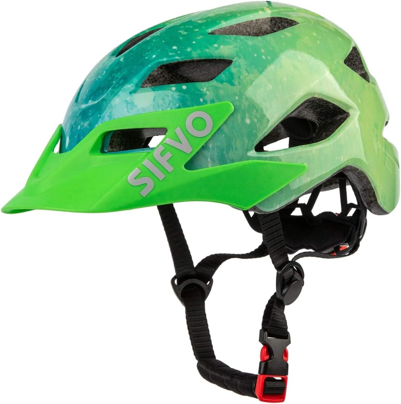 Kids Helmet, SIFVO Kids Bike Helmet Boys and Girls Bike Helmet with Cool Visor Helmet for Kids 5-14