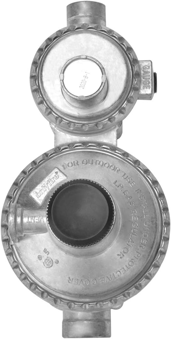 onlyfire Horizontal Two Stage RV Propane Regulator