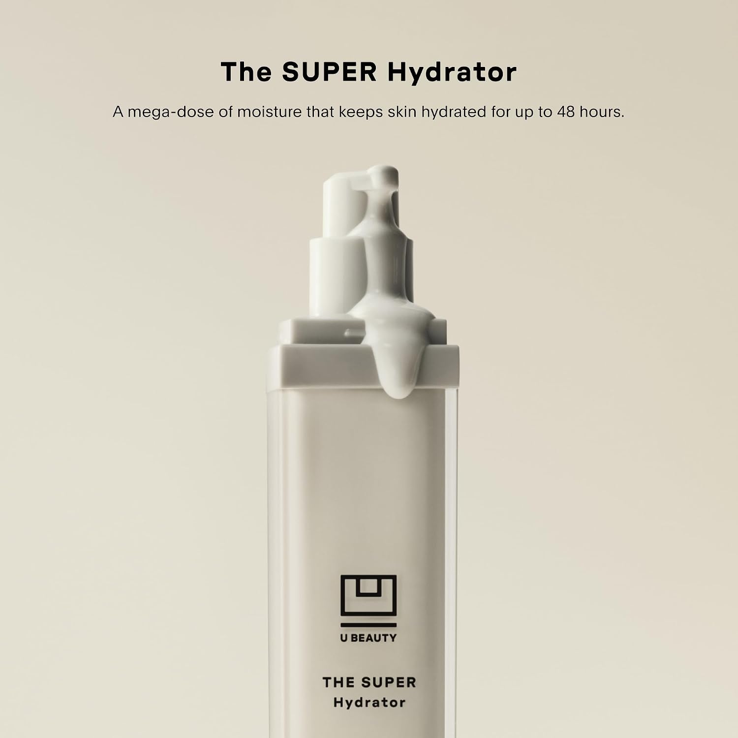 U Beauty The SUPER Hydrator - Mega-Dose Skin Hydrator and Hyaluronic Acid Moisturizing Cream with Peptides and Grapeseed Oil for Supple, Smooth