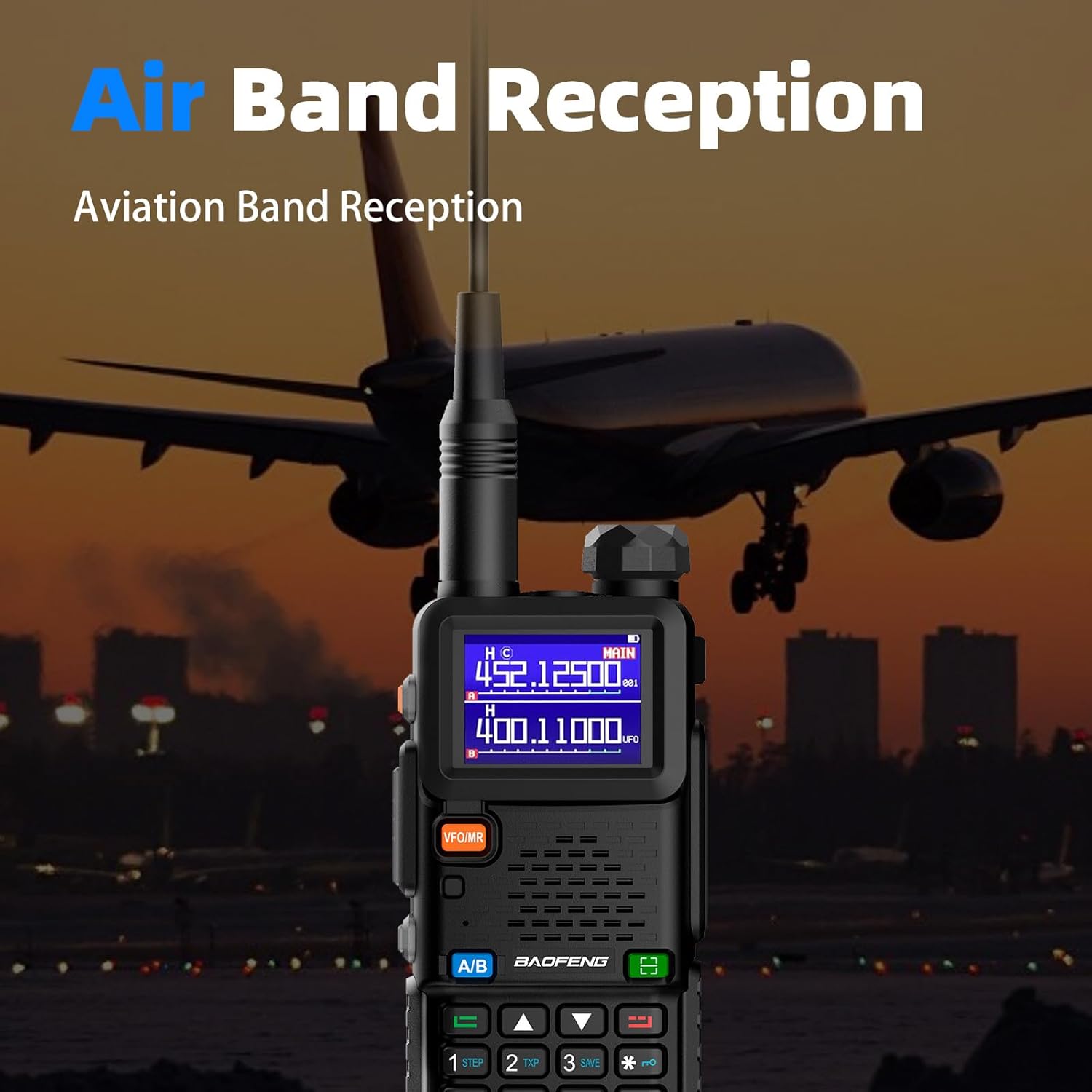 Baofeng Radio UV-5RM Ham Radio Handheld UV5R Walkie Talkies Long Range | with NOAA Weather | Rechargeable |Programming Cable & Earpiece | 999
