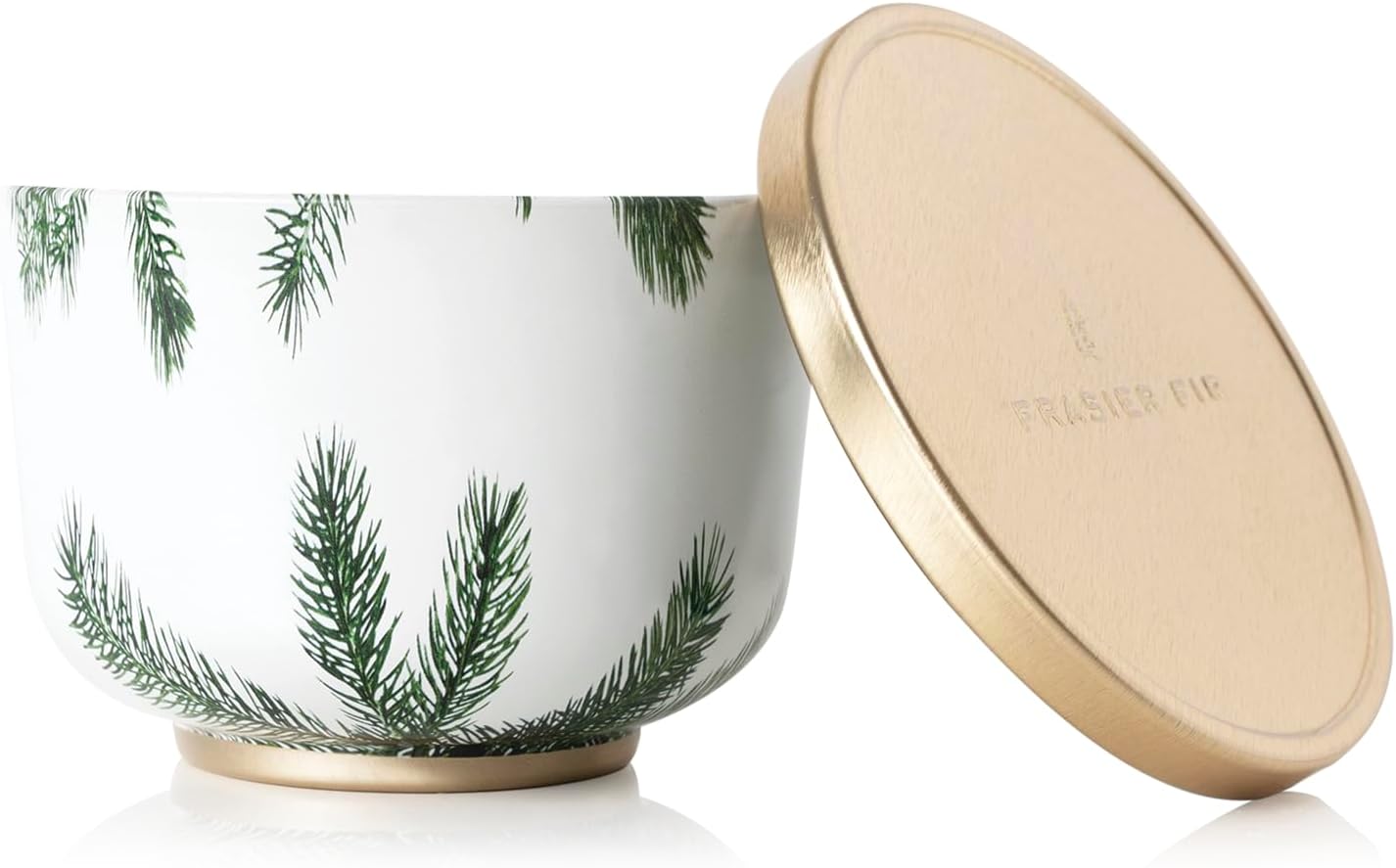Thymes Scented Candles for Women & Men – Tin with Lid – Luxury Home Decor – Holiday Candles with Notes of Crisp Siberian Fir Needles, Cedarwood, & Sandalwood (Frasier Fir, 6.5 oz)