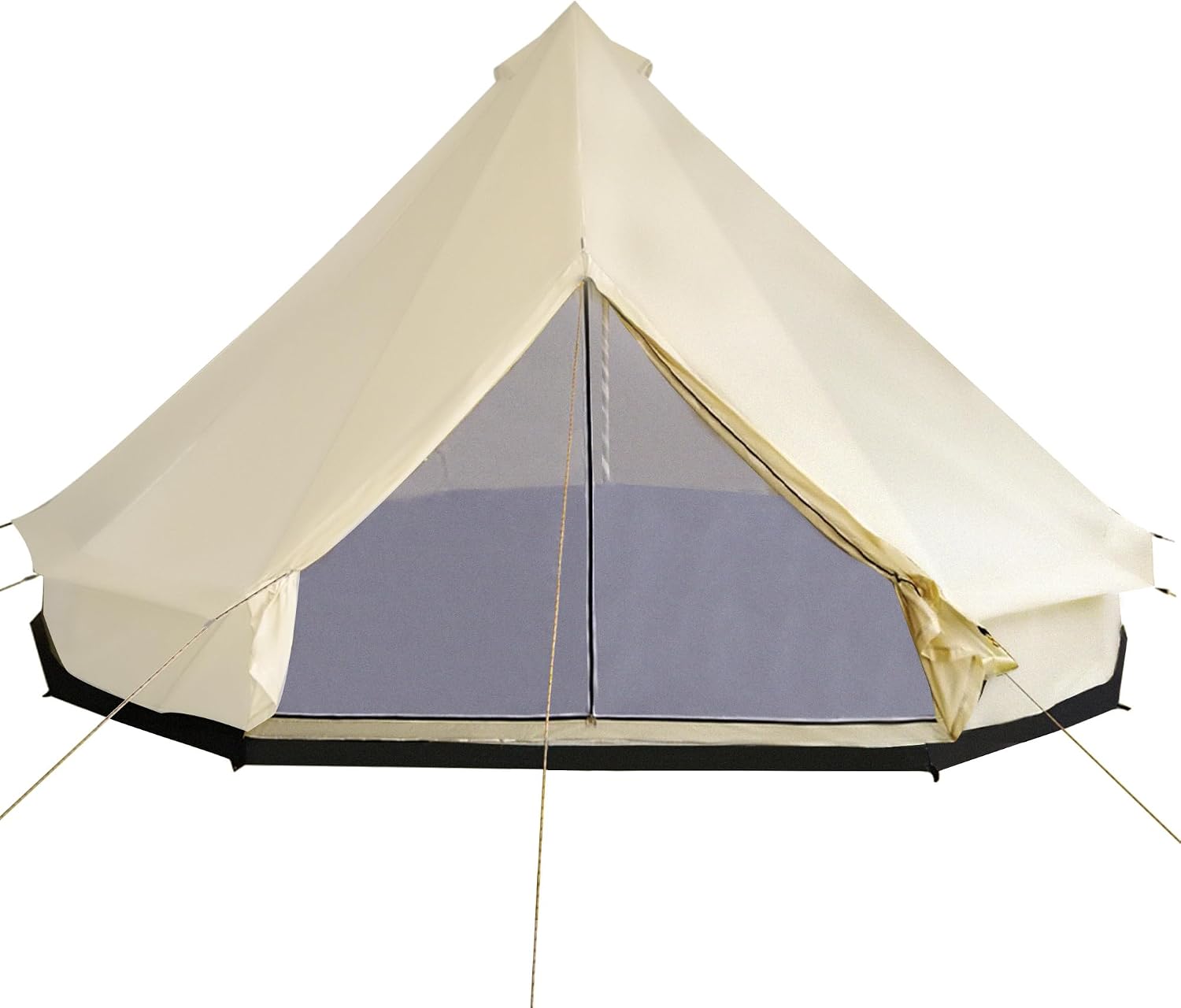 Outsunny 10-Person Yurt Tent with Spacious Interior 16' x 16' x 10' | Glamping Bell Tent, Breathable Waterproof Design, for Family Outdoor Camping