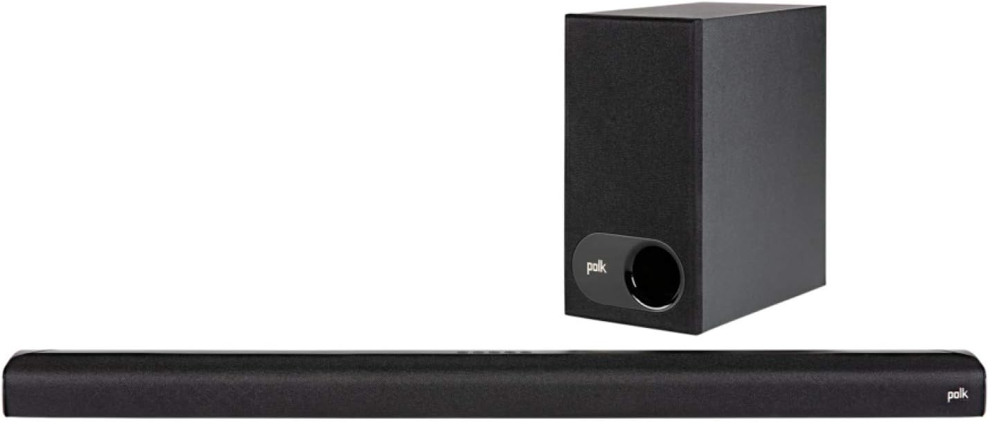 Polk Audio Signa S2 Ultra-Slim Sound Bar for Smart TV with Subwoofer