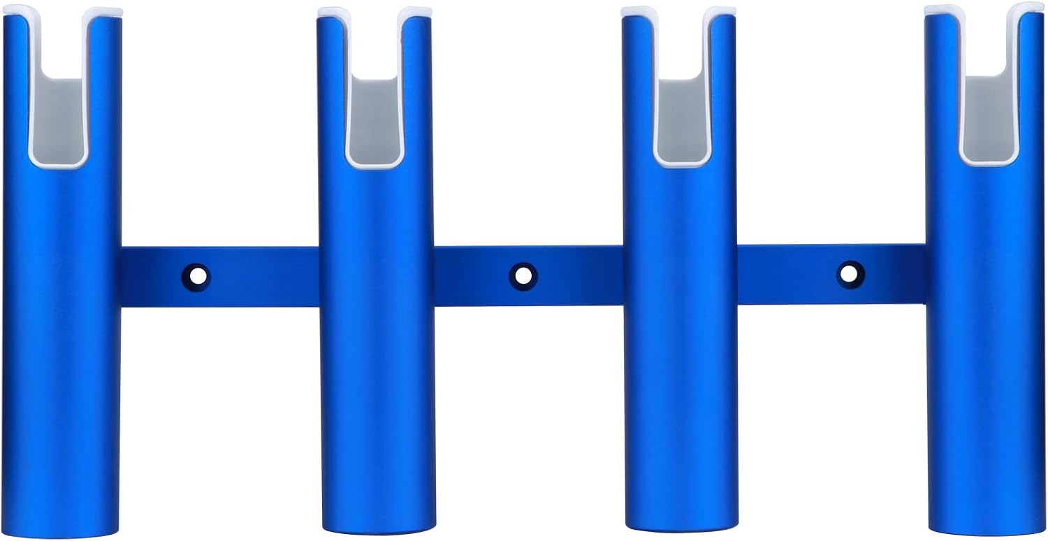 Aluminium Wall-Mounted Fishing Rod Holder for Boat, Garage & Marine - Holds Rods & Poles