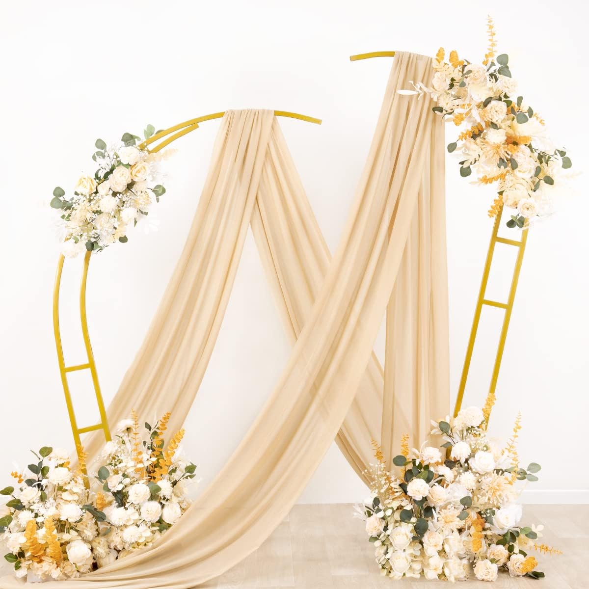 Wedding Arch Draping Fabric Sheer Chiffon Curtain Drape Wedding Party Decor