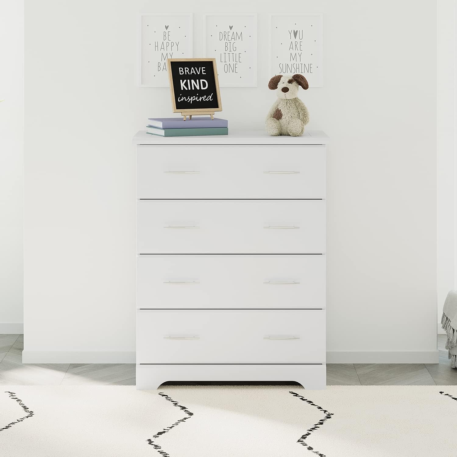 Storkcraft Brookside 2 Drawer Changing Table Dresser, Pebble Gray