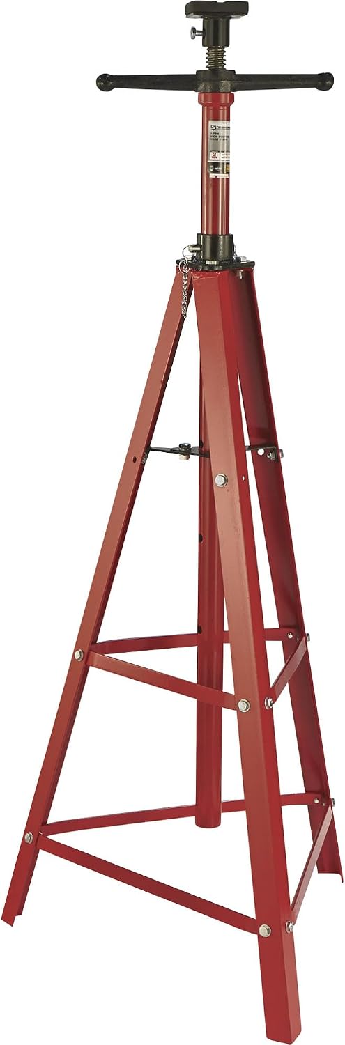 Strongway 2-Ton Tripod Under-Hoist Stand, 48.75in.-80.5in. Range | Stable vehicle service, Controlled lifting and positioning, Professional garage use