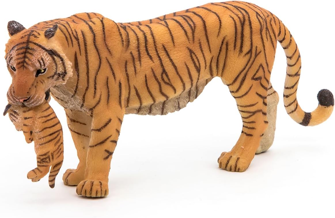 Realistic Tigress and Her Cub Figurine, Wild Life Collection