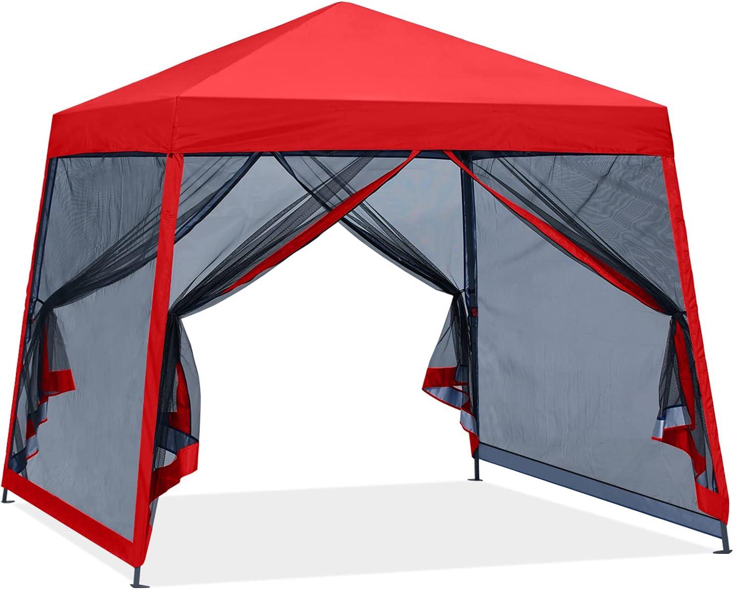 ABCCANOPY 10x10 Pop Up Canopy Tent, Slant Leg Outdoor Shade, Dark Gray