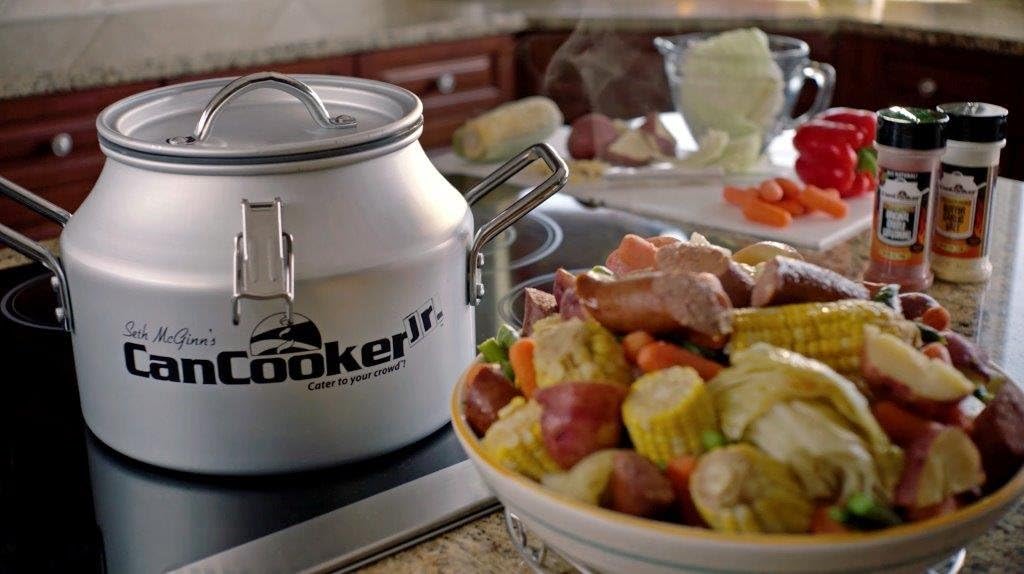 CanCooker Junior Convection Steam Cooker | 2 Gallon | Feeds Up to 10 People | Includes Lid Travel Bag & Recipe Book | Non Stick Coating