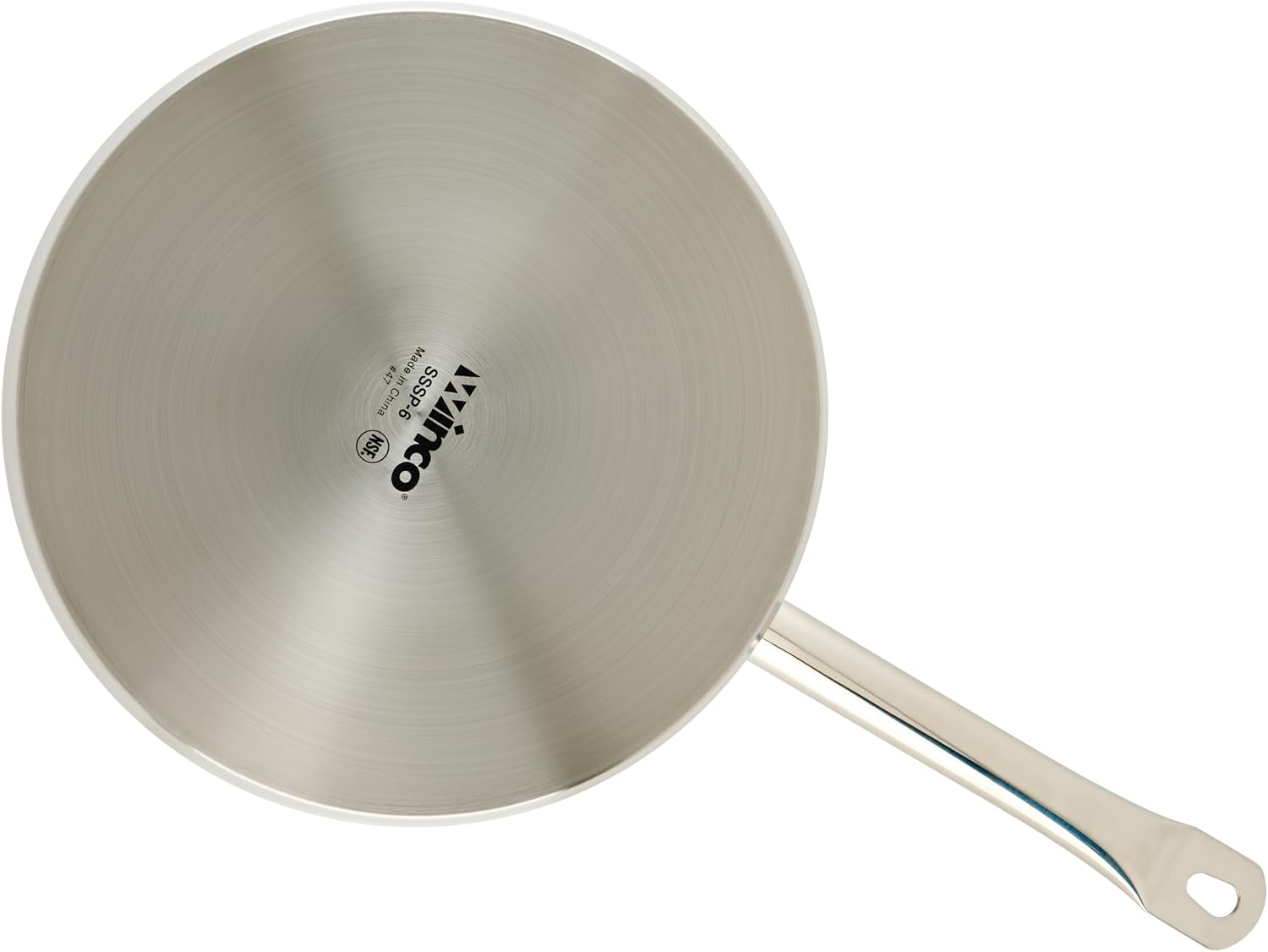Winco 4 1/2 qt Heavy-Duty 4.5 qt Stainless Steel Sauce Pan with Cover | Even heat distribution, Secure riveted handle, Great for Cooking, Food Preparation and Restaurant Kitchens