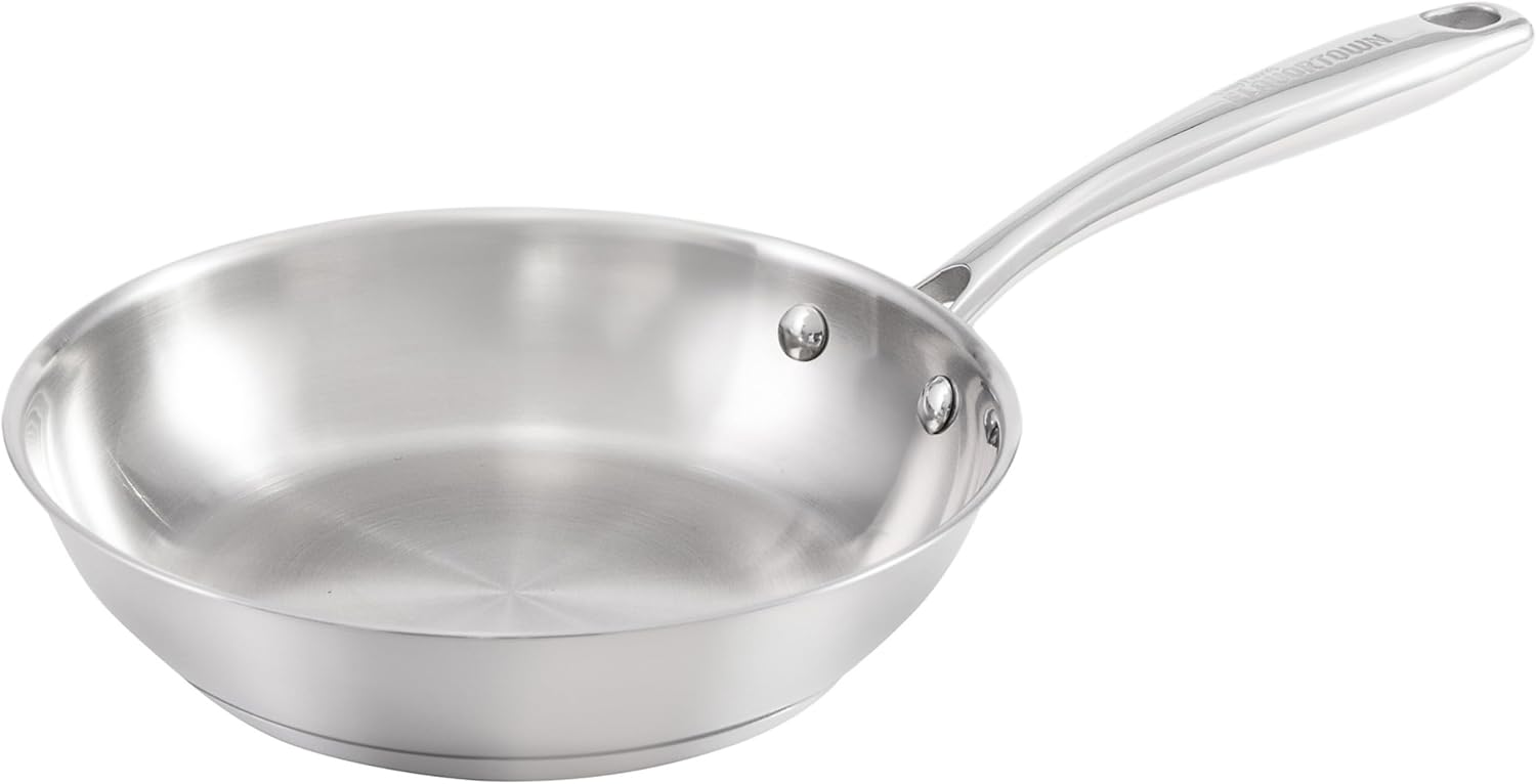 Guy Fieri's Flavortown 10-Piece Stainless Steel Cookware Set | Frying Pans, Saucepans, Saute Pan & Stock Pot, Oven-Safe up to 500F