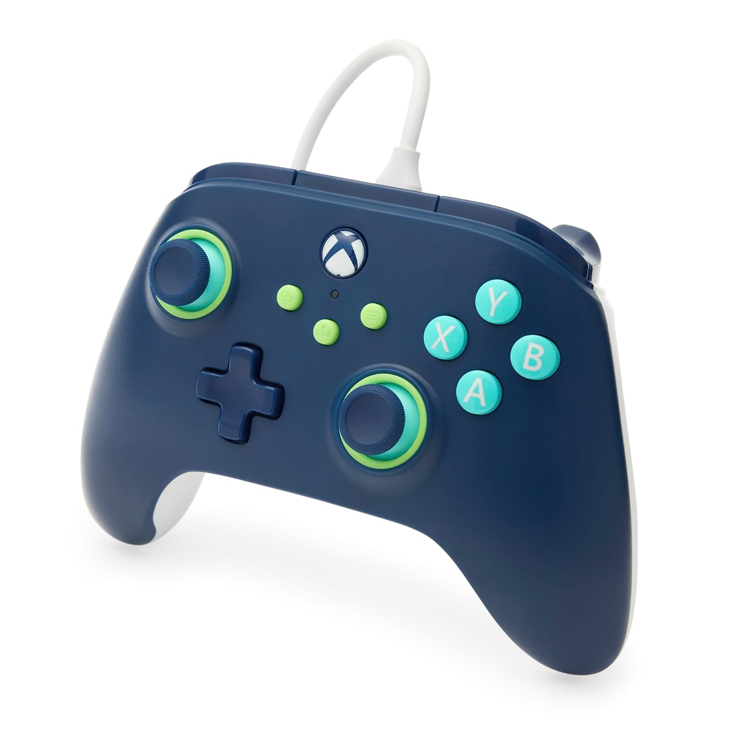 PowerA Wired Controller for Xbox Series X|S - blue, gamepad, video game/gaming controller, works with Xbox One, Officially Licensed