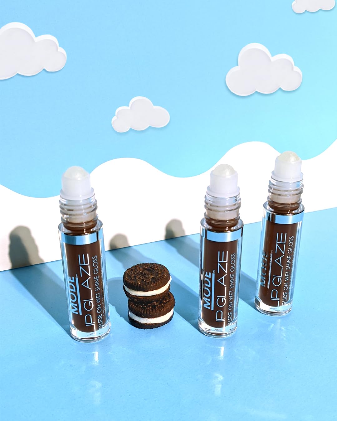 MODE Lip Glaze Cotton Candy Flavored Lip Gloss, Hydrating Sheer Wet Shine, Skincare Fruit Oils