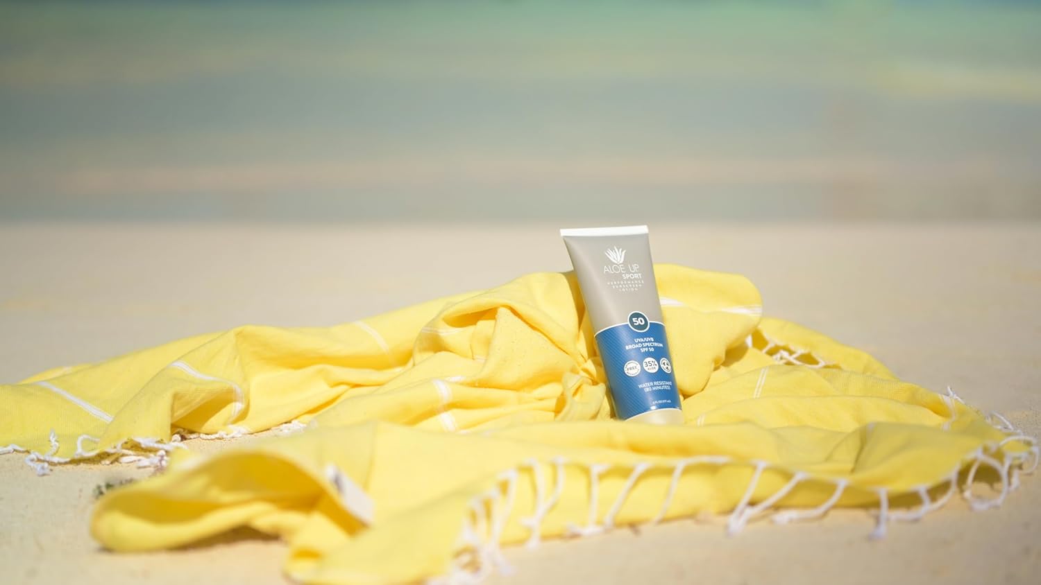 Aloe Up Sport Sunscreen Spray SPF 30, Water Resistant, Non-greasy, 6 oz | Broad-spectrum SPF 30; Water resistant up to 80 min; Non-greasy, With aloe vera gel, fragrance-free