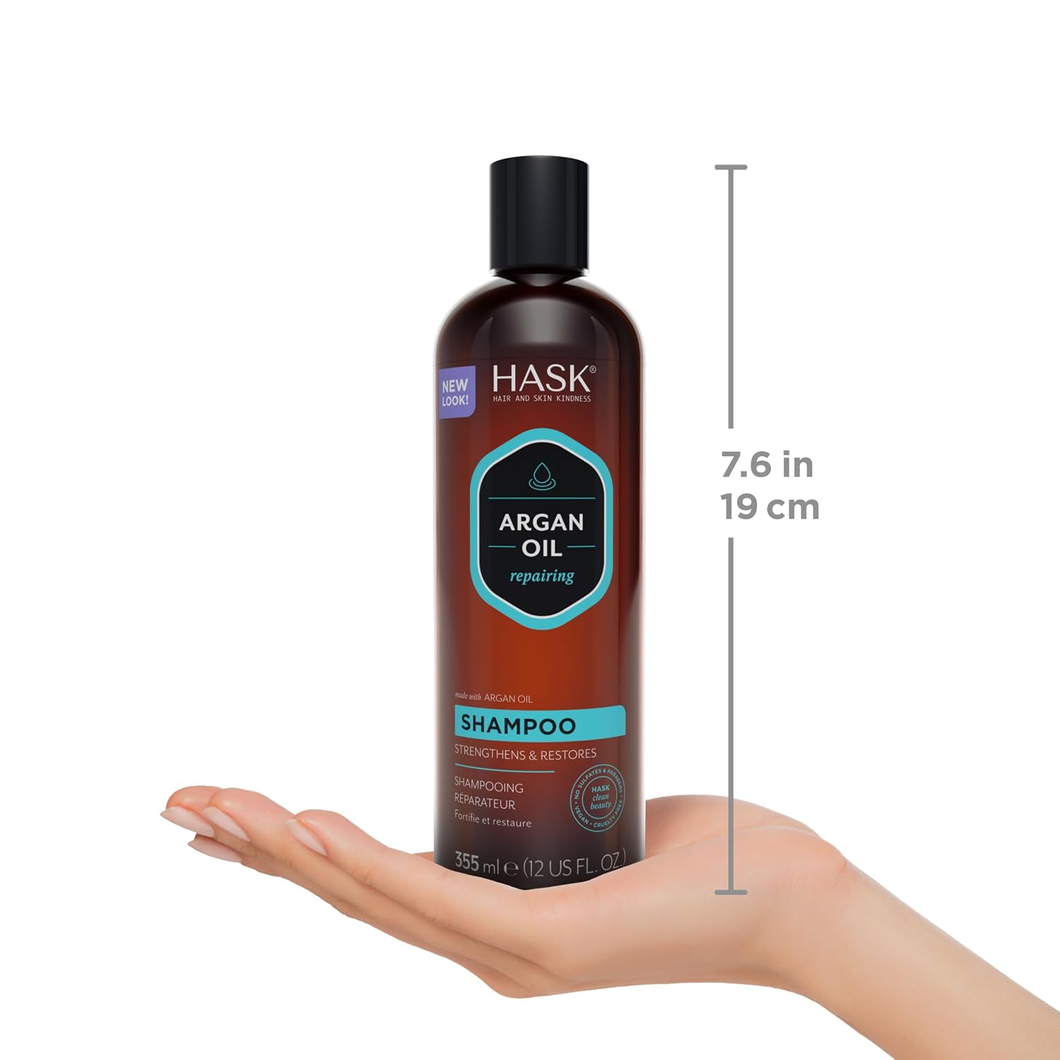 HASK Biotin Boost Thickening Shampoo + Conditioner Set | Adds Fullness, Strengthens, Volumizes, Sulfate-Free, Paraben-Free, Gluten-Free, Color Safe | 12oz each