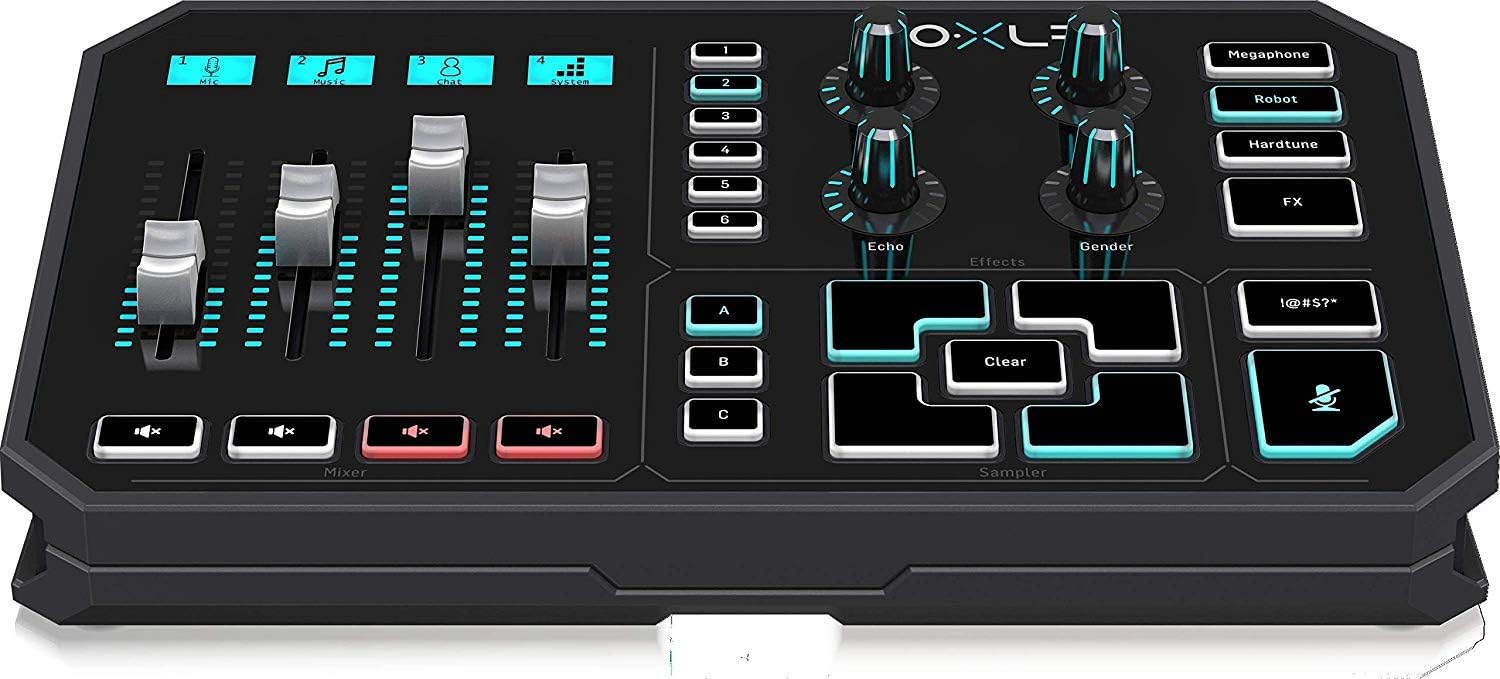TC-Helicon GoXLR Revolutionary Online Broadcaster Platform with 4-Channel Mixer, Motorized Faders, Sound Board and Vocal Effects