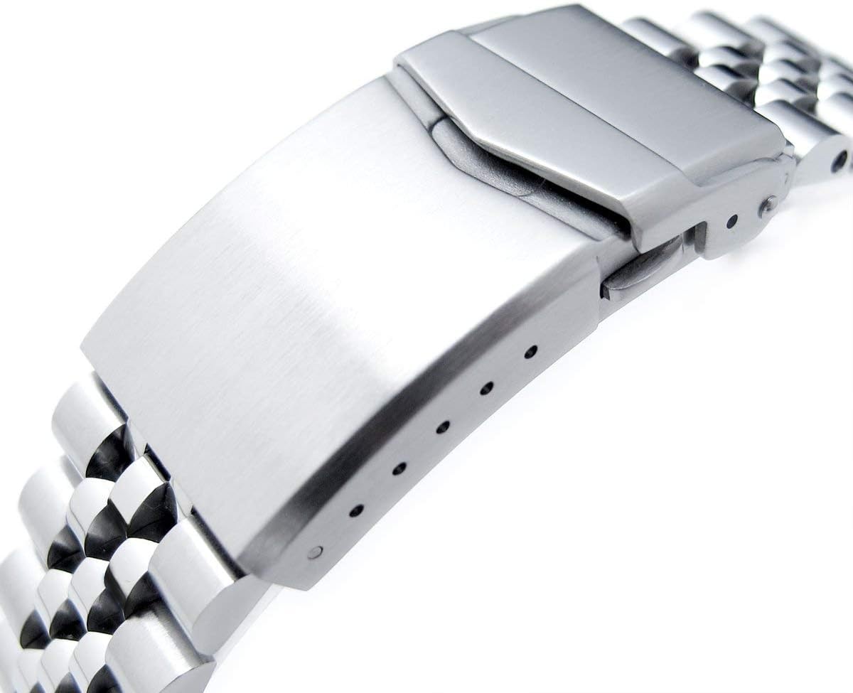 MiLTAT 22mm Watch Band for Seiko Turtle SRP775 SRP777 SRPA21, Super-J Solid Screw-Links
