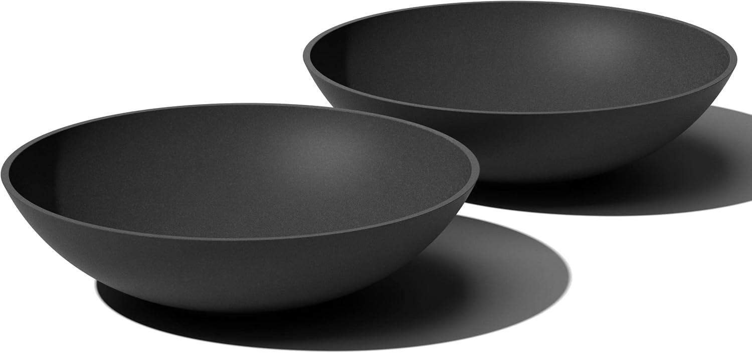 Veradek Mason Series Lane Bowl - Large Outdoor Bowl Planter | Made From a Durable Plastic-Stone Composite With Pre-Drilled Drainage Holes. Modern Patio/Tabletop Décor
