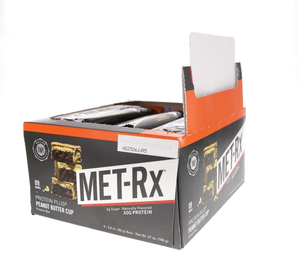 MET-Rx Protein Plus Bar, Great as Healthy Meal Replacement, Snack, and Help Support Energy, Gluten Free, Peanut Butter Cup, With Vitamin A, Vitamin C, and Zinc to Support Immune Health, 85 g,9 Count | Great as Healthy Meal Replacement, Snack, and Help Su…
