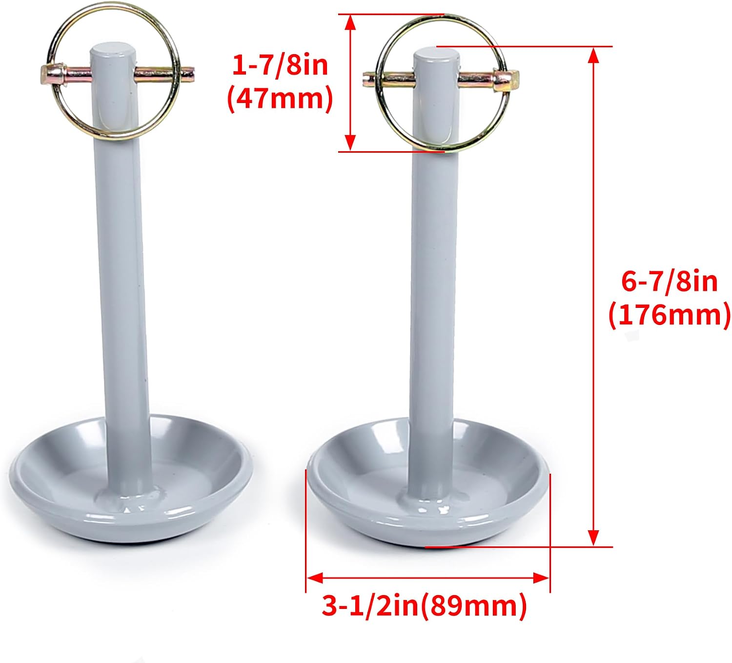 KUAFU 2Pcs Snow Plow Skid Shoes Steel Replace for Part Number 2873423 Compatible with Polaris ATV UTV Snow Plow Blade