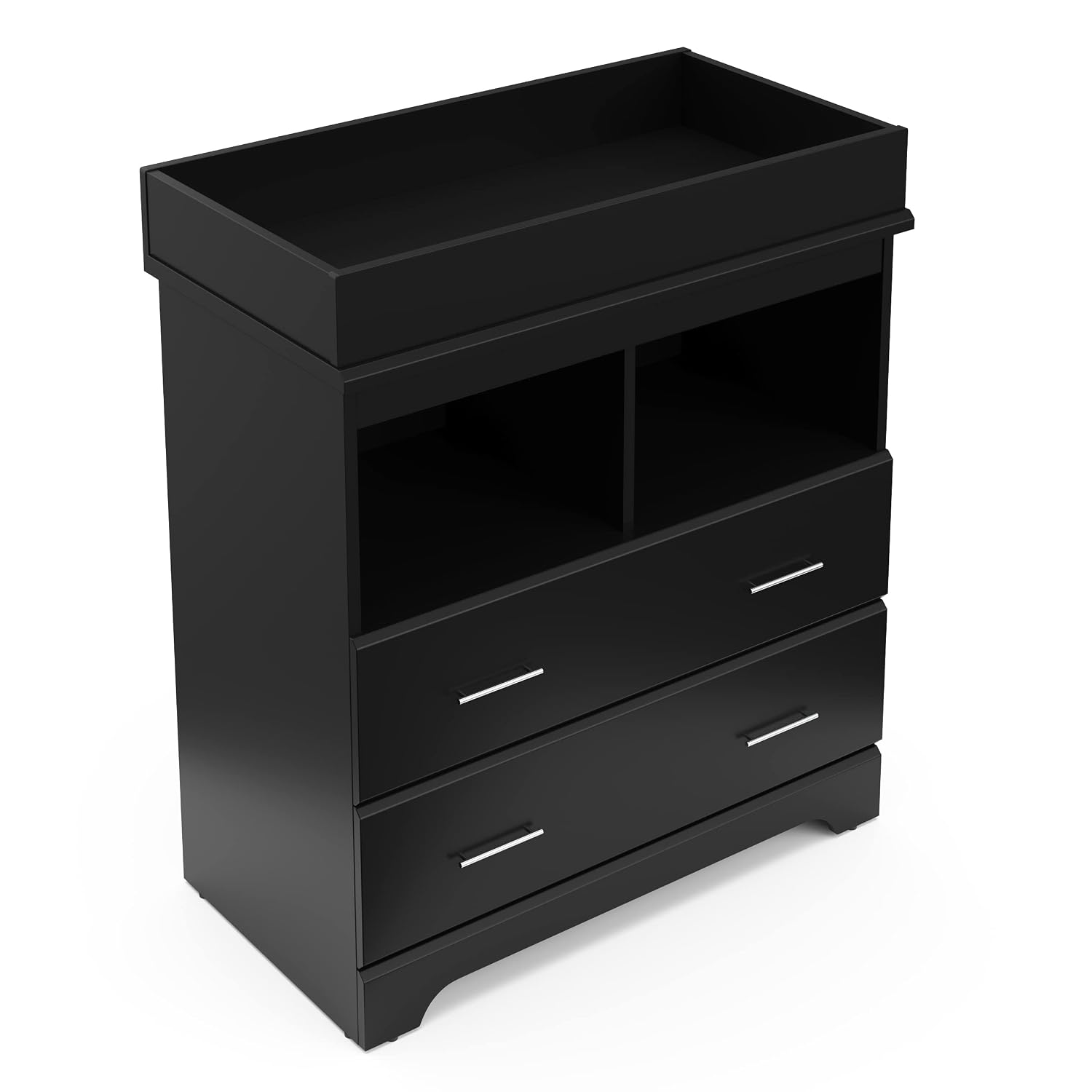 Storkcraft Brookside 2 Drawer Changing Table Dresser, Pebble Gray