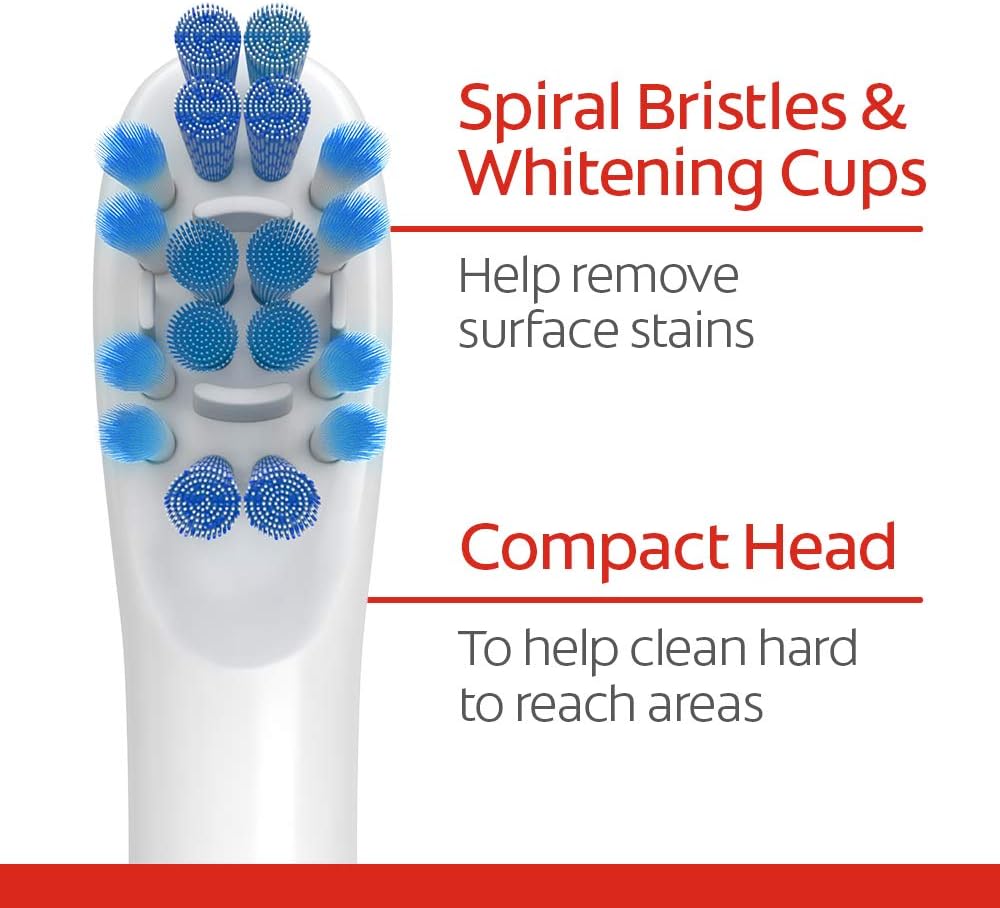 Colgate, 360 Advanced Sonic Battery Power Toothbrush Soft, Whitening, 1 Count