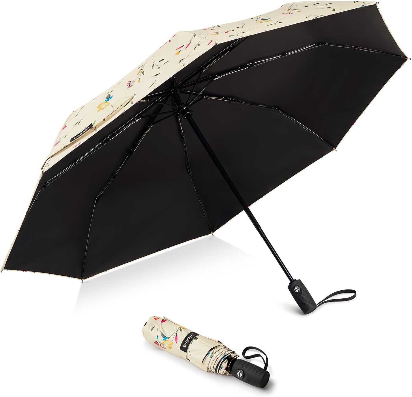 G4Free UPF 50+ UV Protection Travel Umbrella 42/46 Inch Auto Open Close