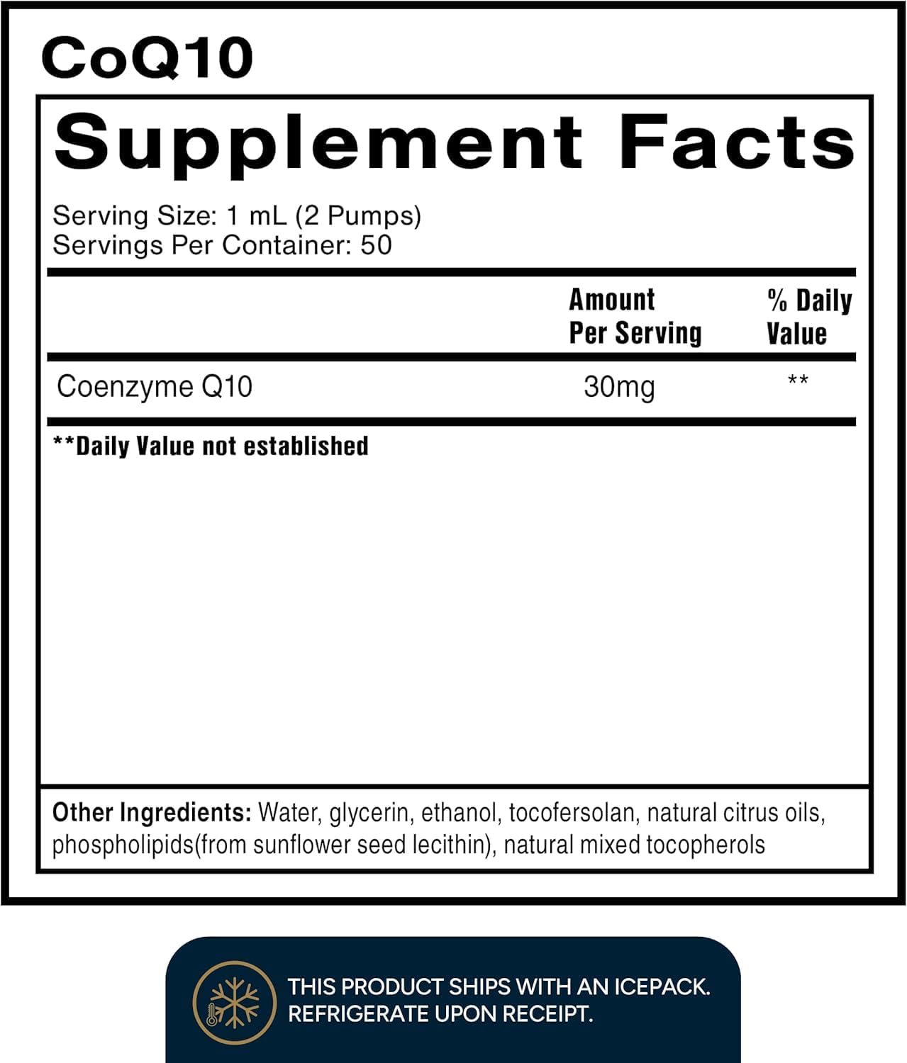 Quicksilver Scientific CoQ10 Nanoemulsion, 1.7oz / 50ml | Liposomal Coenzyme Q10 Cardiovascular Support and Cellular Energy Supplement